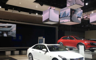 麦凯乐室内P1.876mmLED魔方屏展厅项目