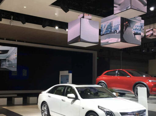 麦凯乐室内P1.876mmLED魔方屏展厅项目