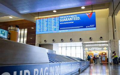 室内P2双面LED显示屏机场项目